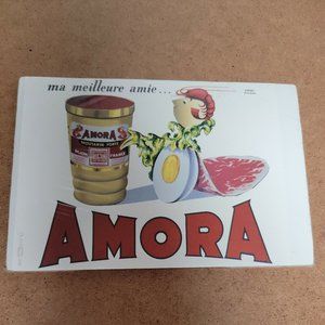 New Sealed Amora Dijon France Mustard 6"x8" Printed Poster - Bold Colors